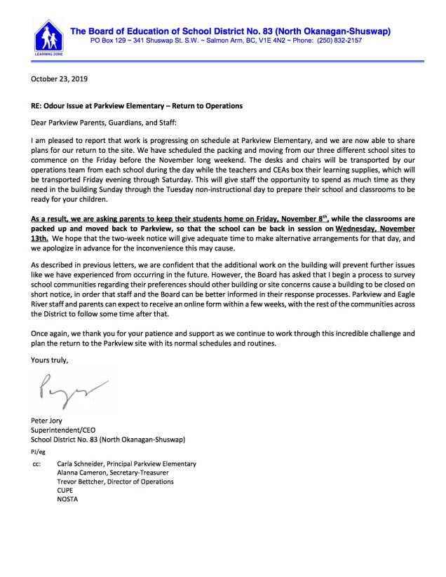 Letter to Parkview Parents - Return Plan-2